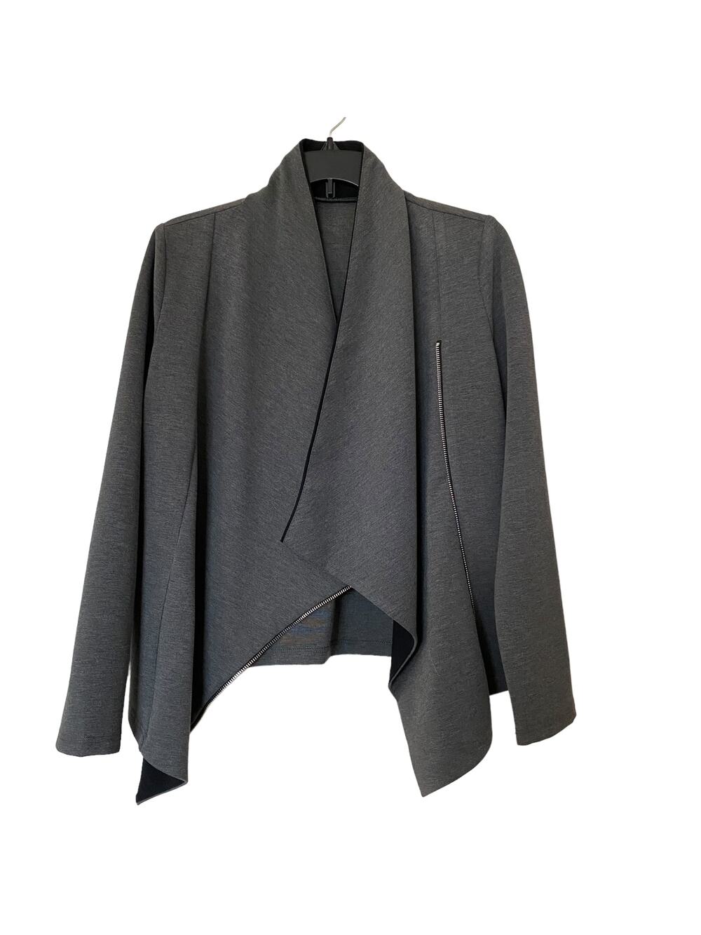 NWT Lookbook Store Cardigan Jacket Blazer Zipper Gray and Black US Size 6